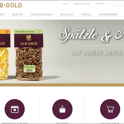 ALB-GOLD mit neuer Website online