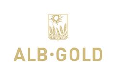 Alb-Gold Logo Gold auf Weiß