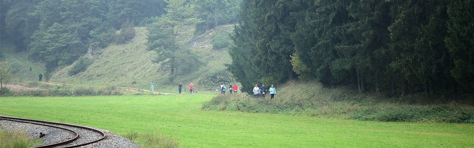 Nordic Walking Gruppe im Hasental