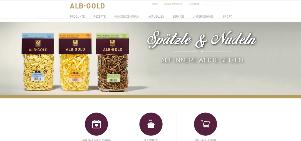 ALB-GOLD mit neuer Website online