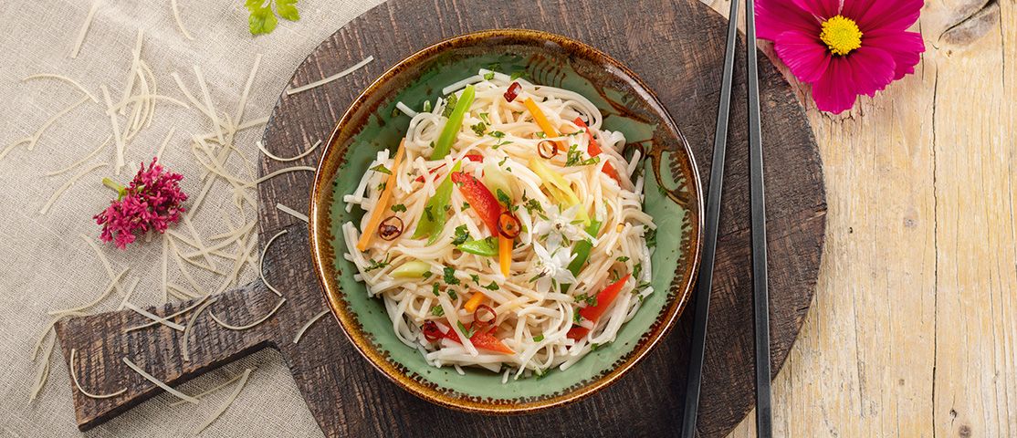 Reis-Noodles-Suppe thailändische Art